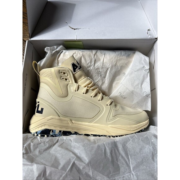 APL Mens Techloom Defender Size 7.5 Vanilla/Midnight/Ice Blue High Top Shoes NIB - Picture 10 of 12